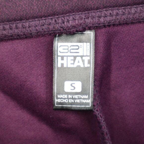 32 Degrees Heat Pants Womens S Purple Jogger Side Pockets Adjustable Waist - Picture 2 of 12